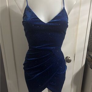 Windsor Glittering Blue Mini Dress